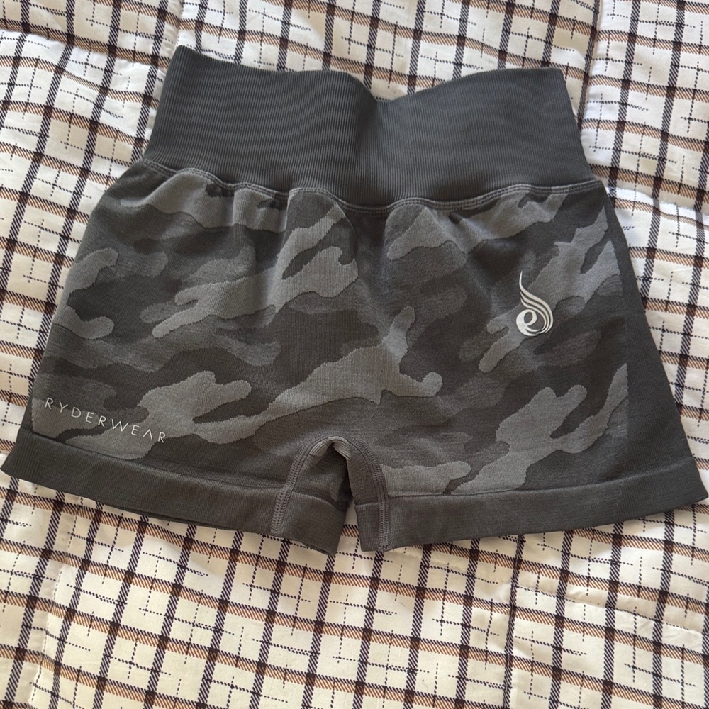 Ryderwear Gray Camo Workout Shorts